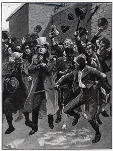 刑務所から帰国したダニエル・オコンネル（1775-1847） 作： English School